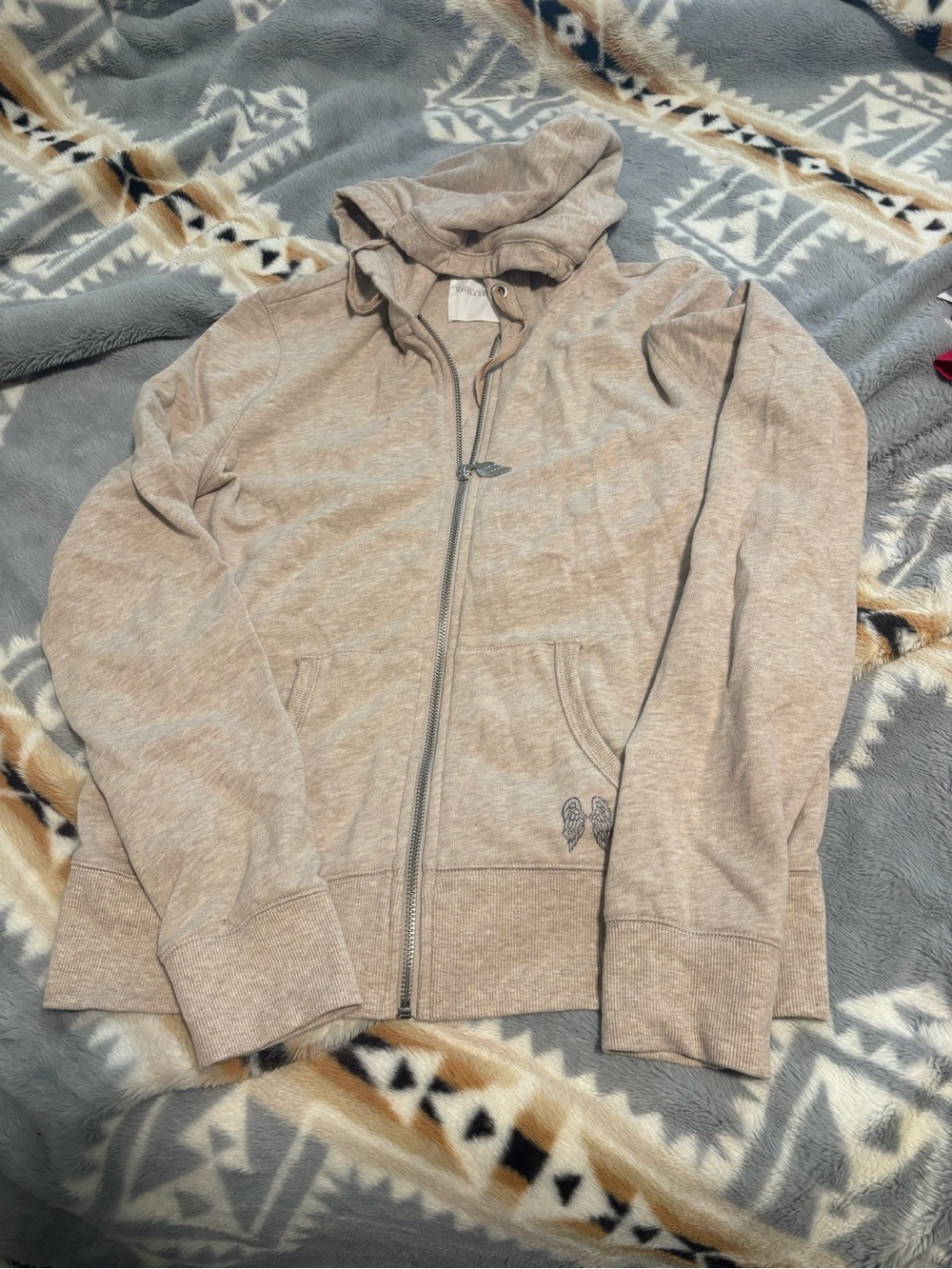 Victoria's Secret Beige Zip-Up Hoodie